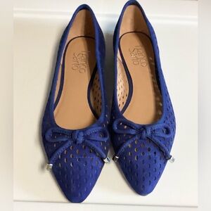 Franco Sarto Pointy Toe Shoes Blue Size 6 Medium New